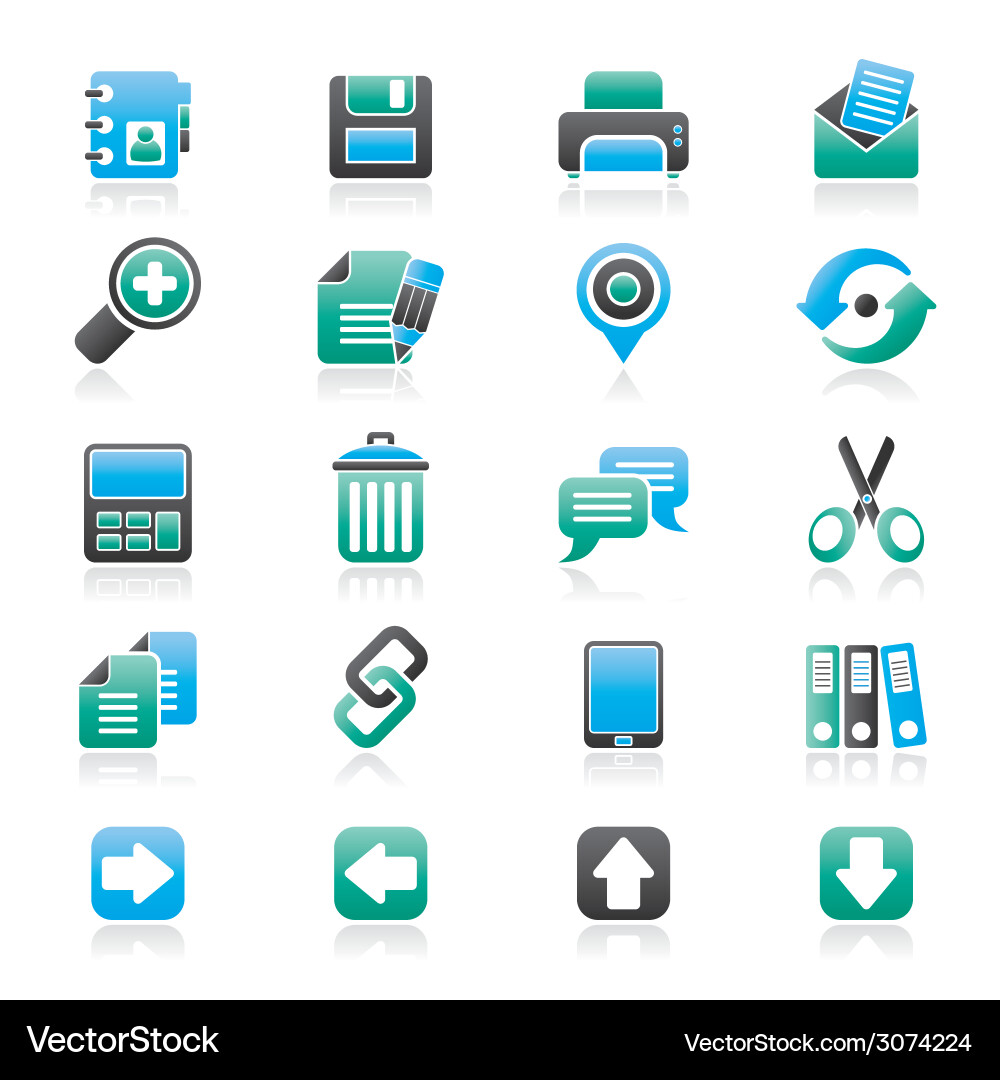 Internet interface icons Vector Image