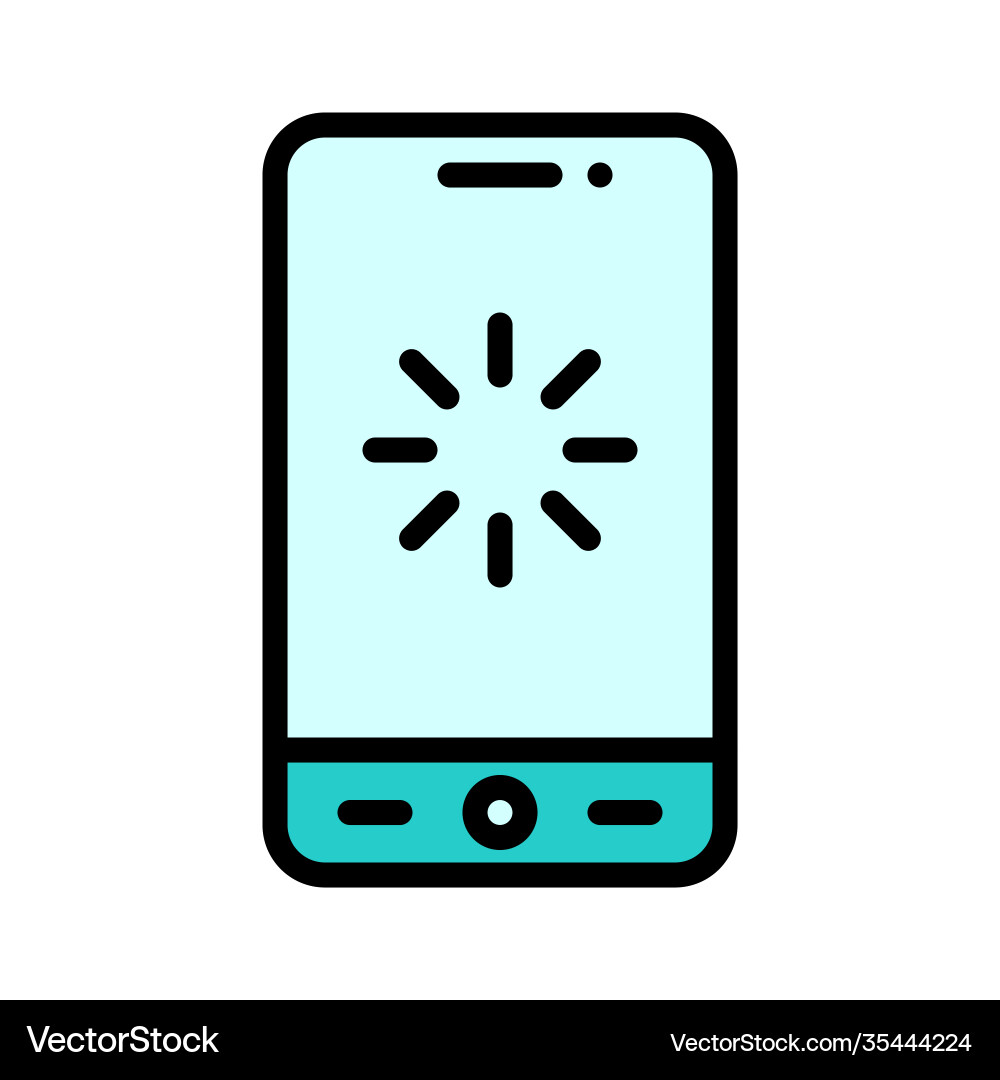 Loading screen icon mobile application vector image