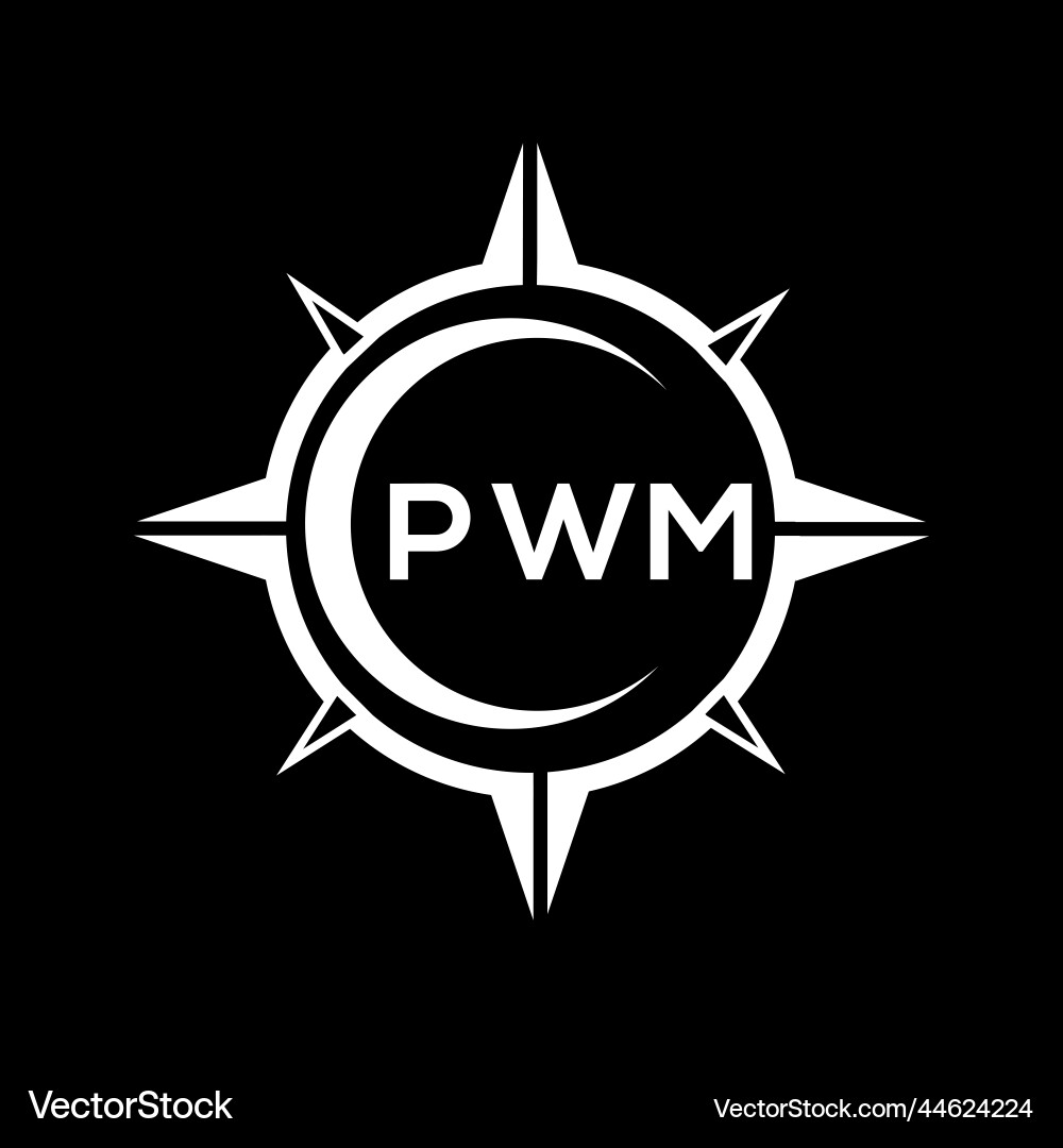 Pwm abstract technology circle setting logo Pwm abstract technology circle setting logo Vector Image