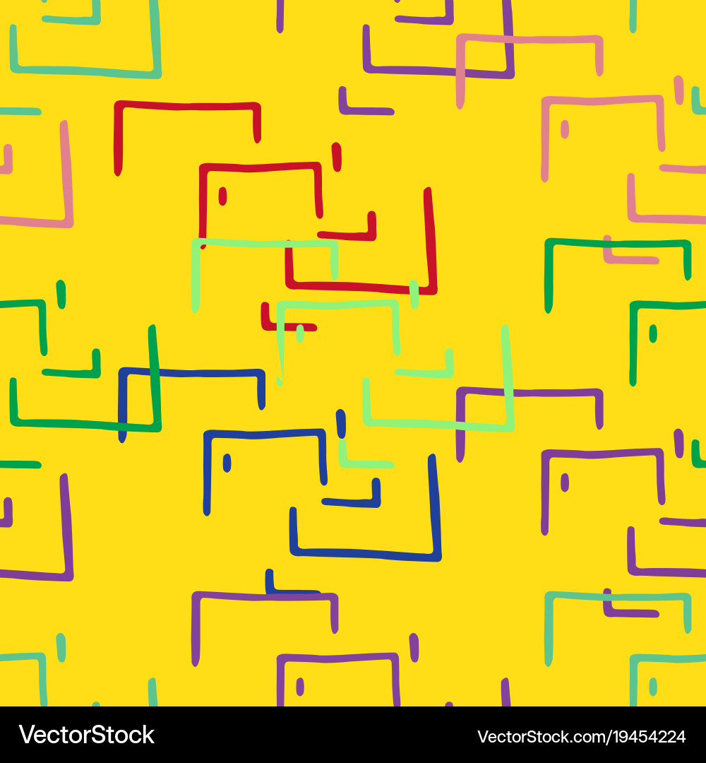 Seamless background with random lines vector image
