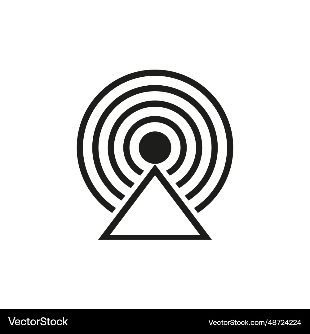 Signal to connect with technology device icon vector image