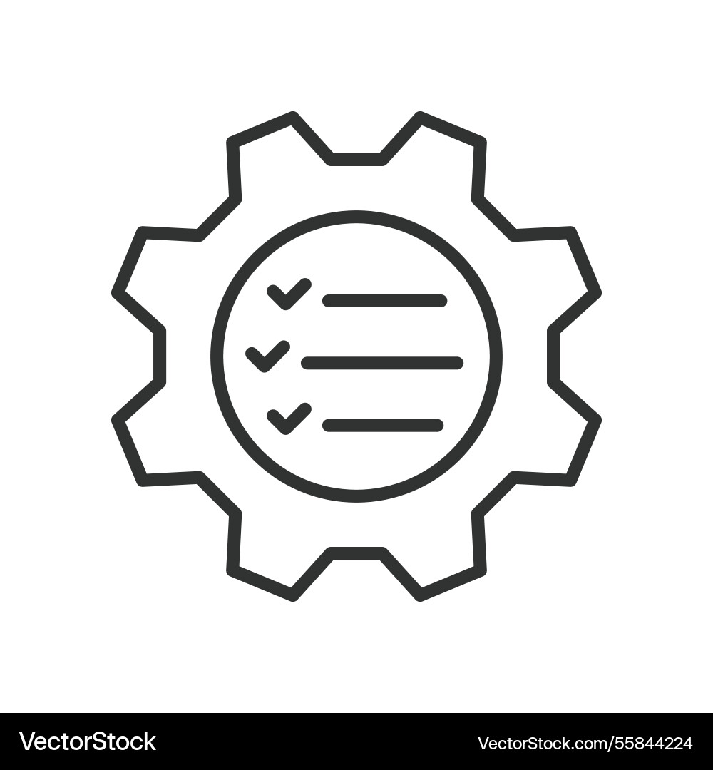 Task completion icon in line design productivity Task completion icon in line design productivity vector image