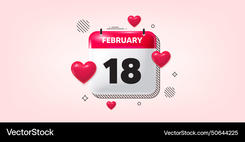 18th day of the month icon event schedule date 18th day of the month icon event schedule date vector image
