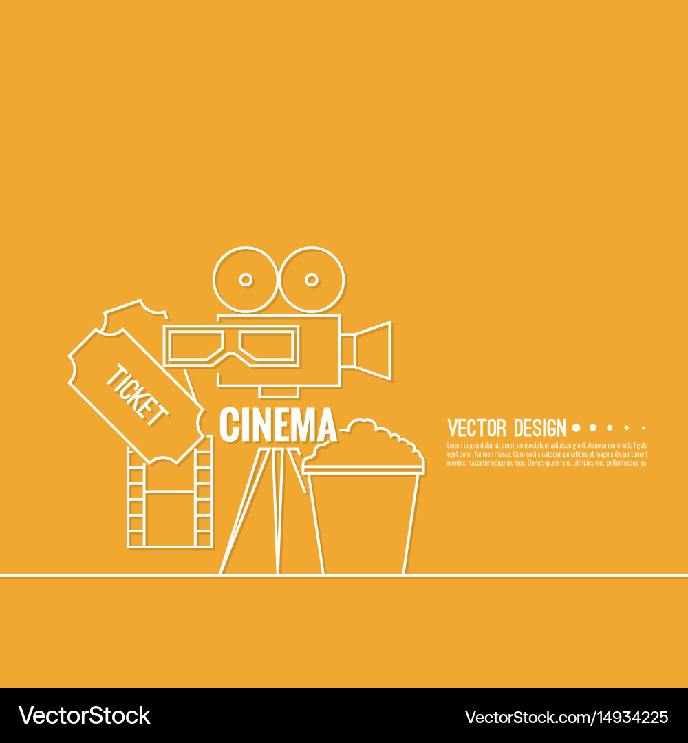 Abstract background with popcorn vector image