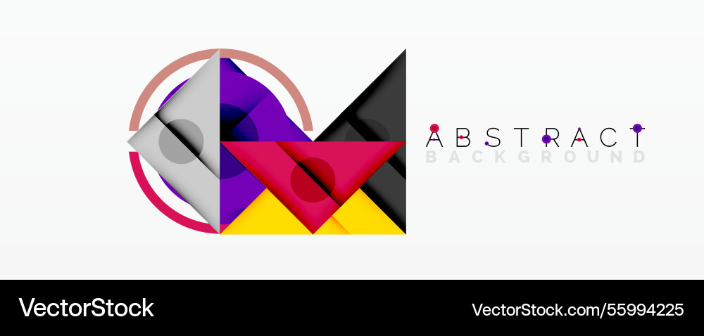 Abstract geometric composition with overlapping Abstract geometric composition with overlapping Vector Image
