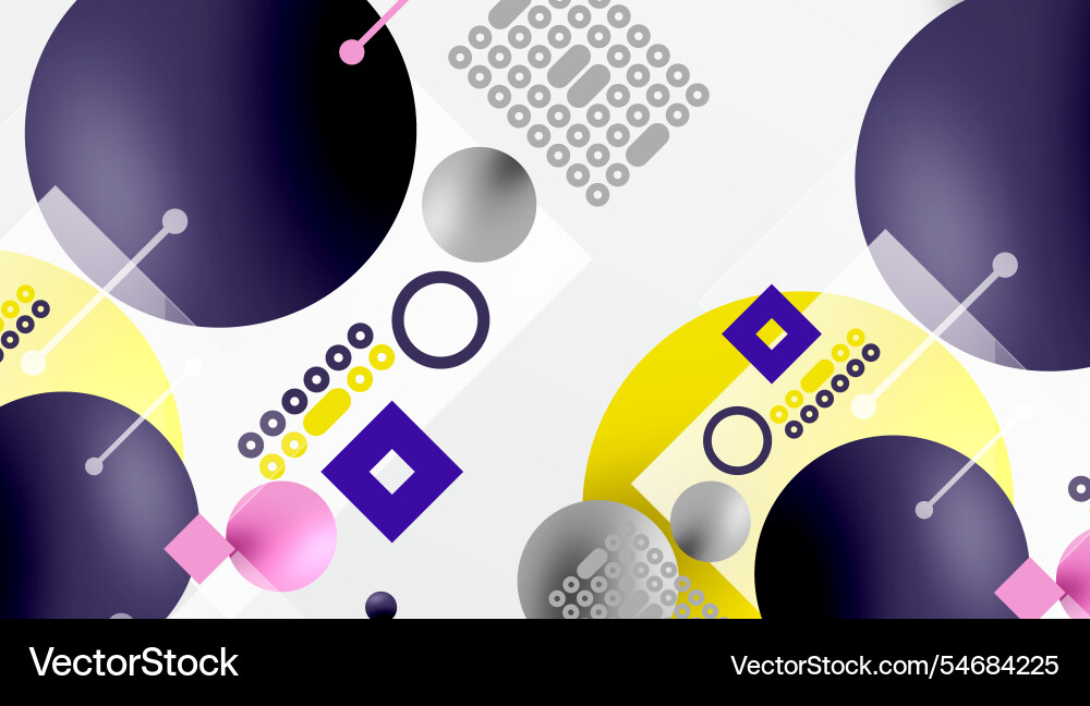 Circles and elements geometric abstract background Circles and elements geometric abstract background vector image