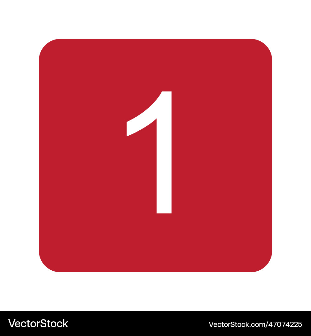 Keycap digit one icon image suitable vector image