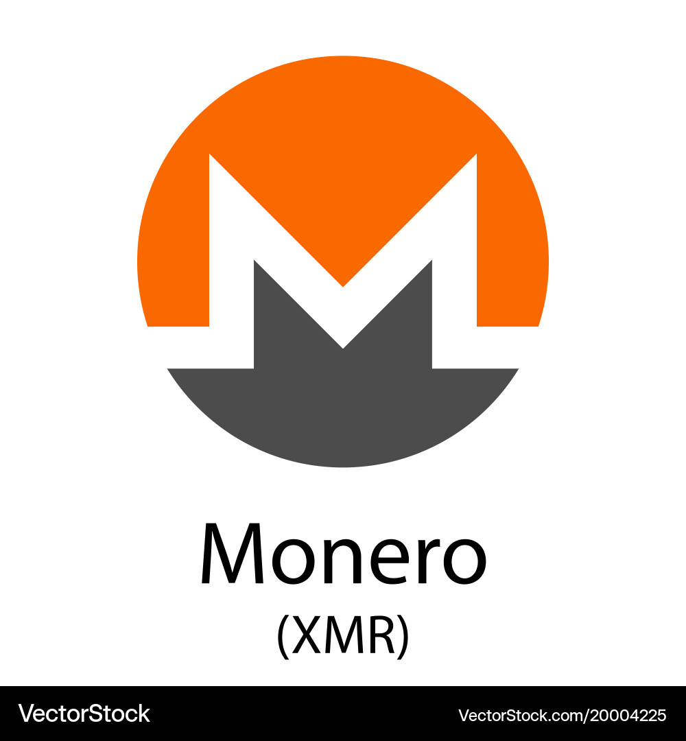 Monero Cryptocurrency Symbol – Royalty-Free Vector | VectorStock
