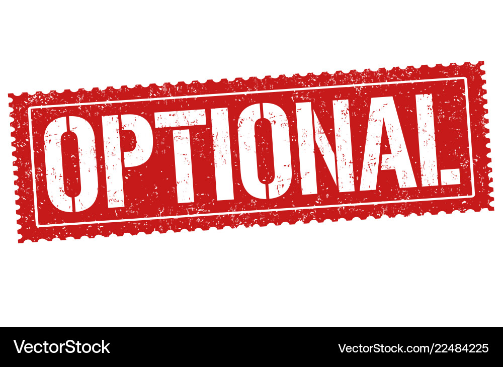 Optional sign or stamp Optional sign or stamp vector image
