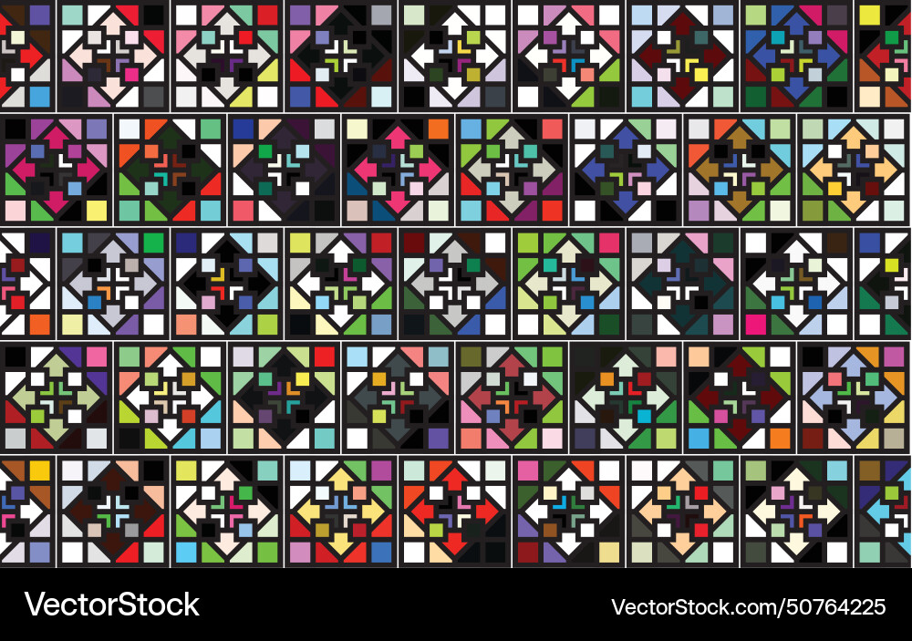 Pattern abstract geometric style repeating sample Vector Image