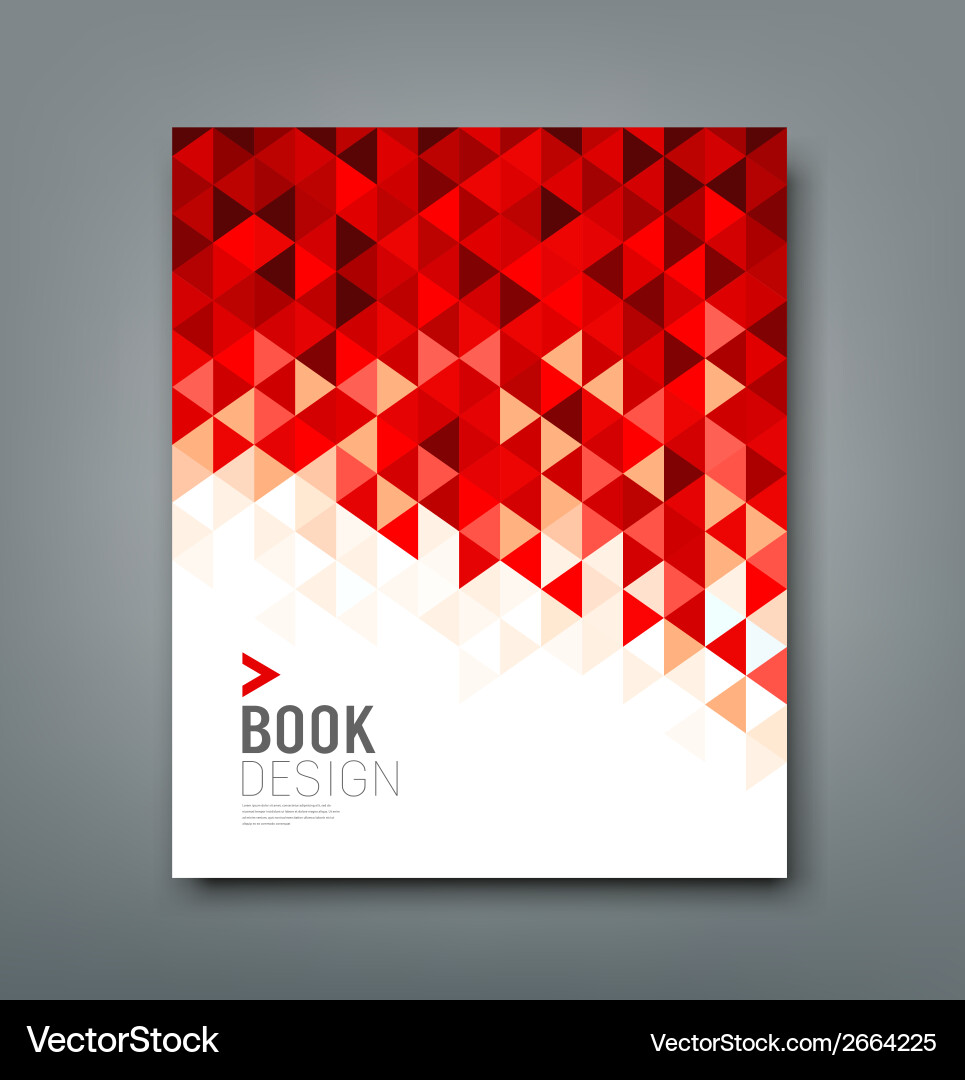 Red Geometric Triangle Pattern Background vector image