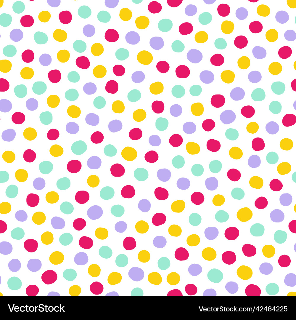 Seamless color polka dots abstract pattern Seamless color polka dots abstract pattern vector image
