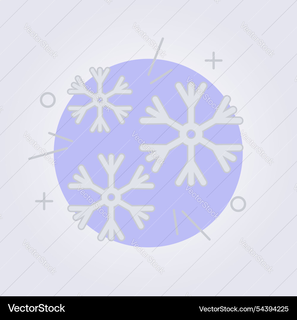 Snowflake icon design Vector Image