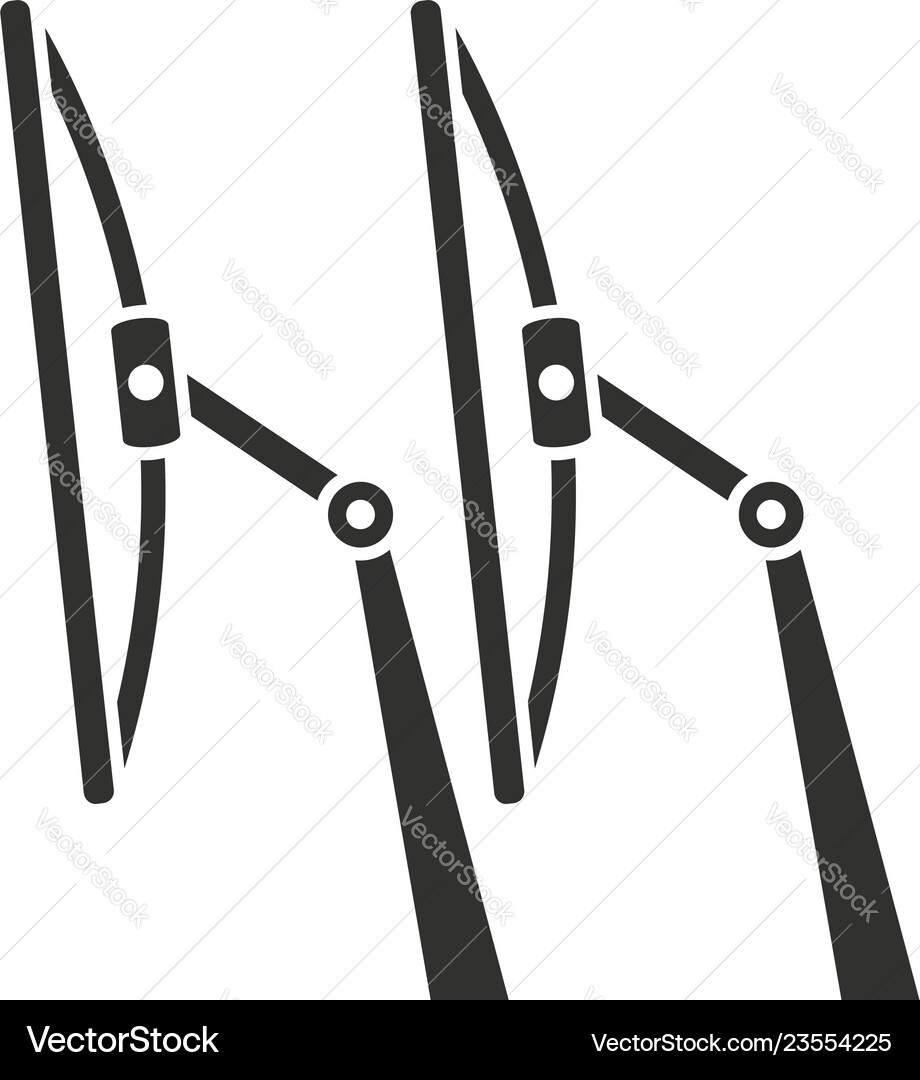 Windscreen wiper icon simple style Windscreen wiper icon simple style vector image