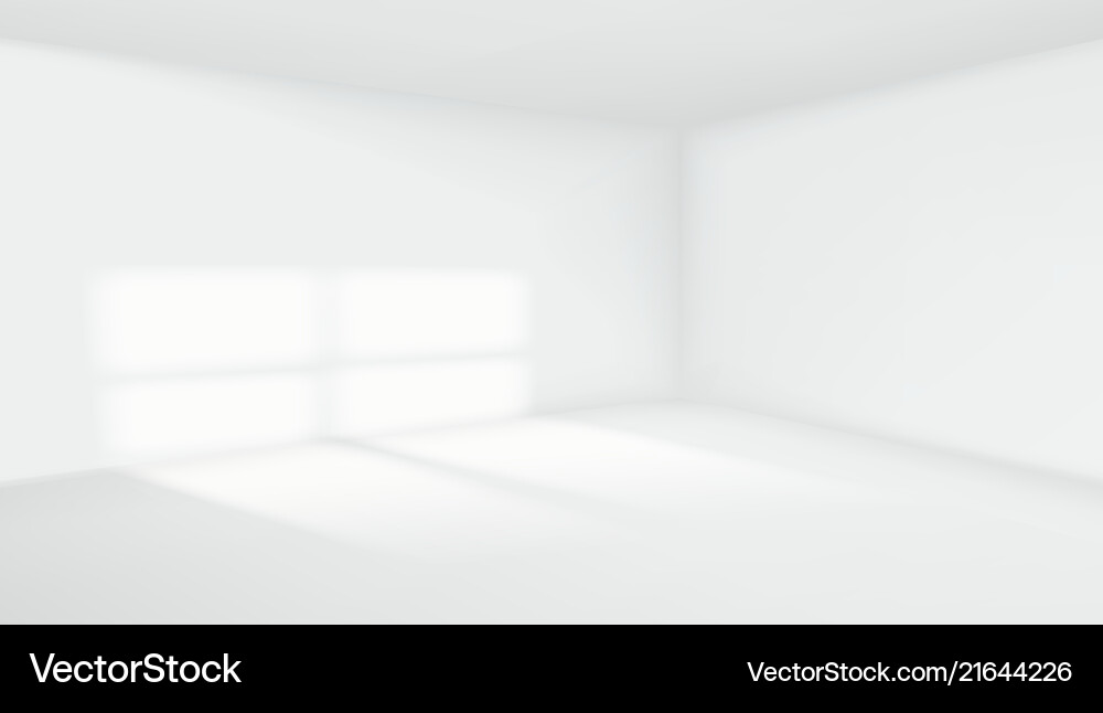 3d empty room interior white background 3d empty room interior white background vector image