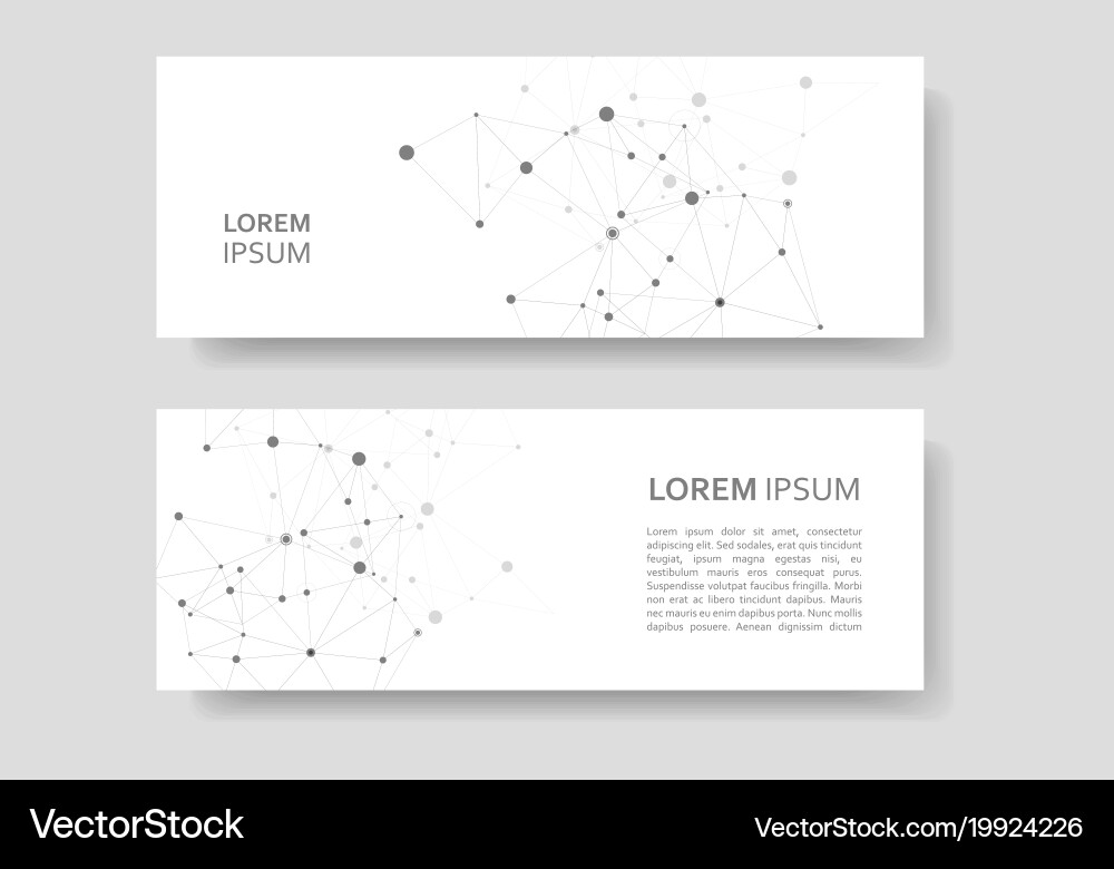 Abstract polygonal connecting connection science Vector Image