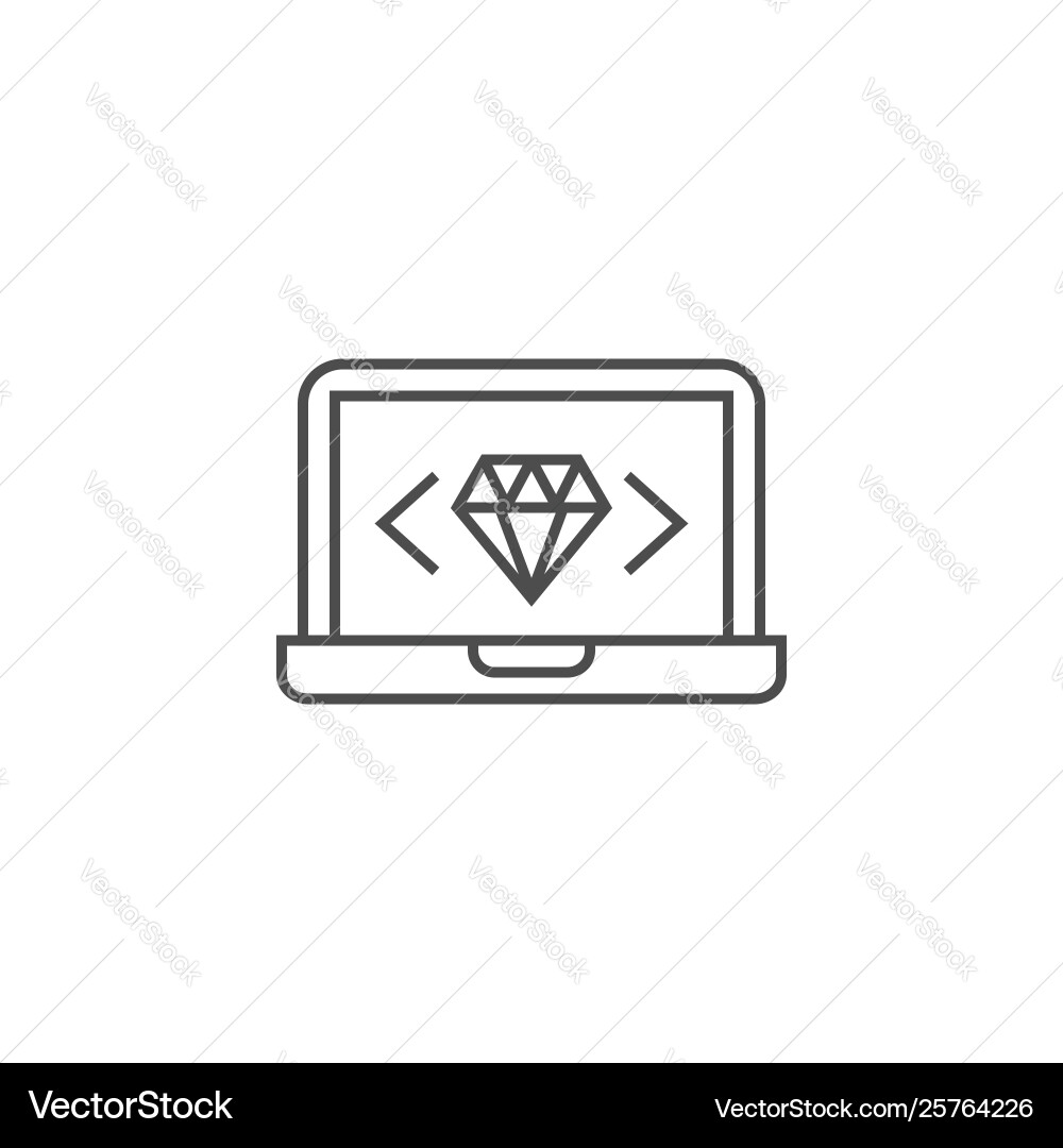 Clean code icon vector image