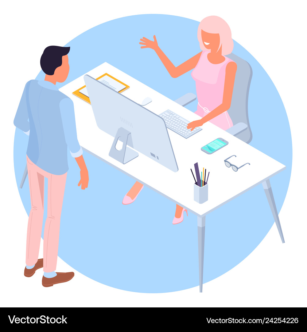 Concept of teamwork and workflow Concept of teamwork and workflow vector image