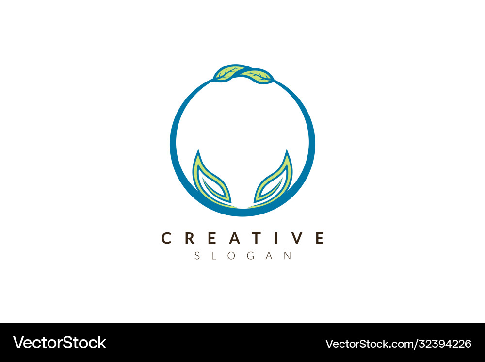 Design leaf various abstract shape minimalist Vector Image