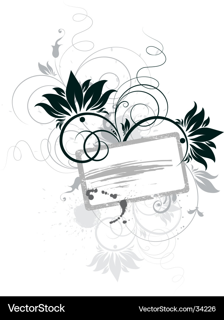 Floral banner Vector Image