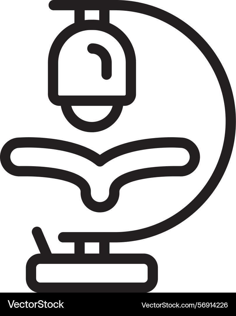 Reading lamp linear style icon design Vector Image