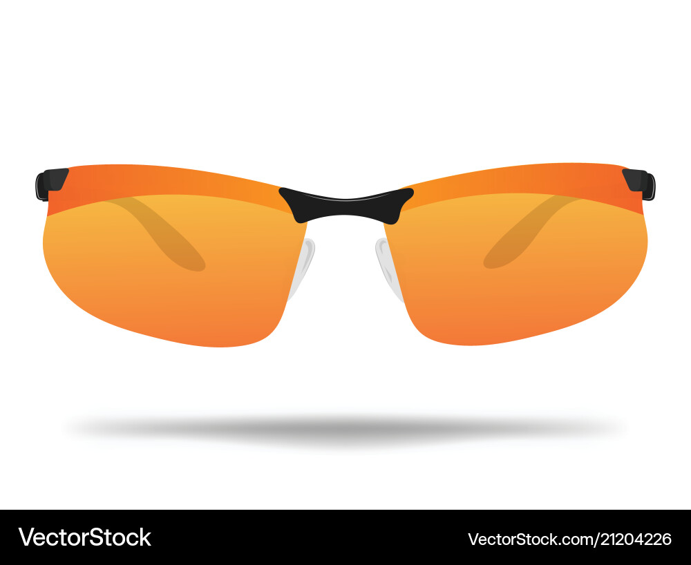 Sunglasses cartoon glasses for protection from Sunglasses cartoon glasses for protection from vector image