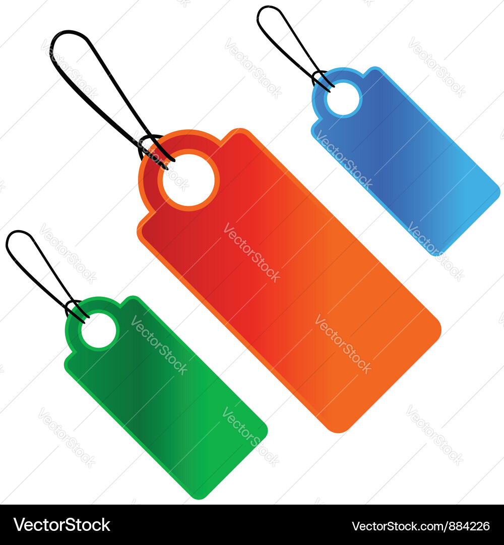 Three price lists Vector Image