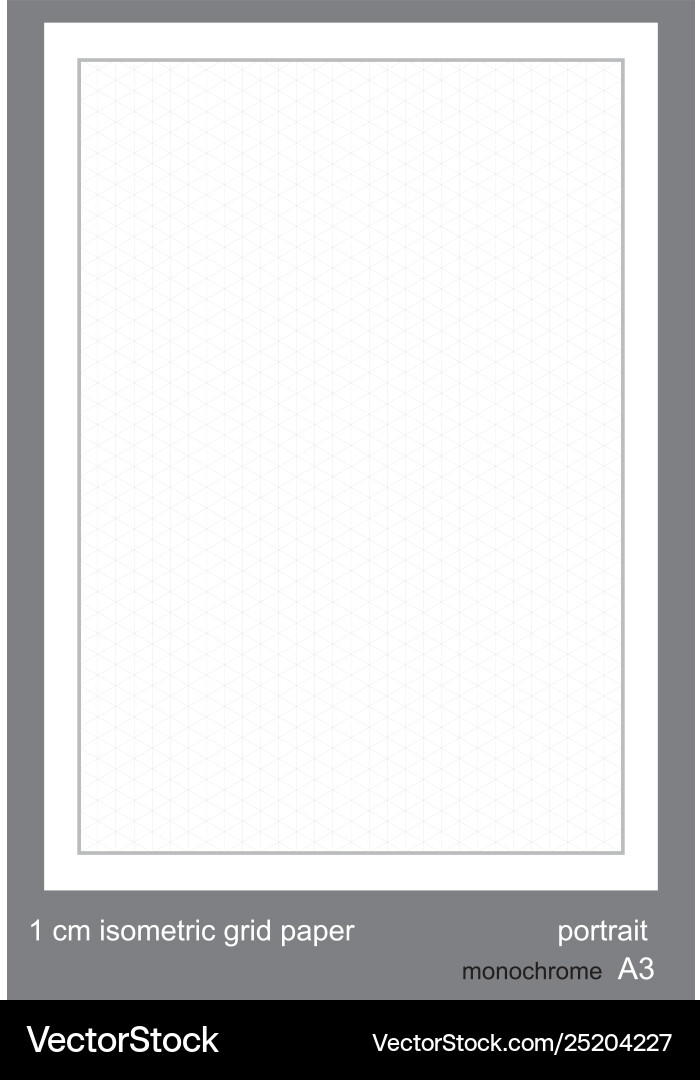 05 cm a4 isometric grid paper vec 05 cm a4 isometric grid paper vec Vector Image