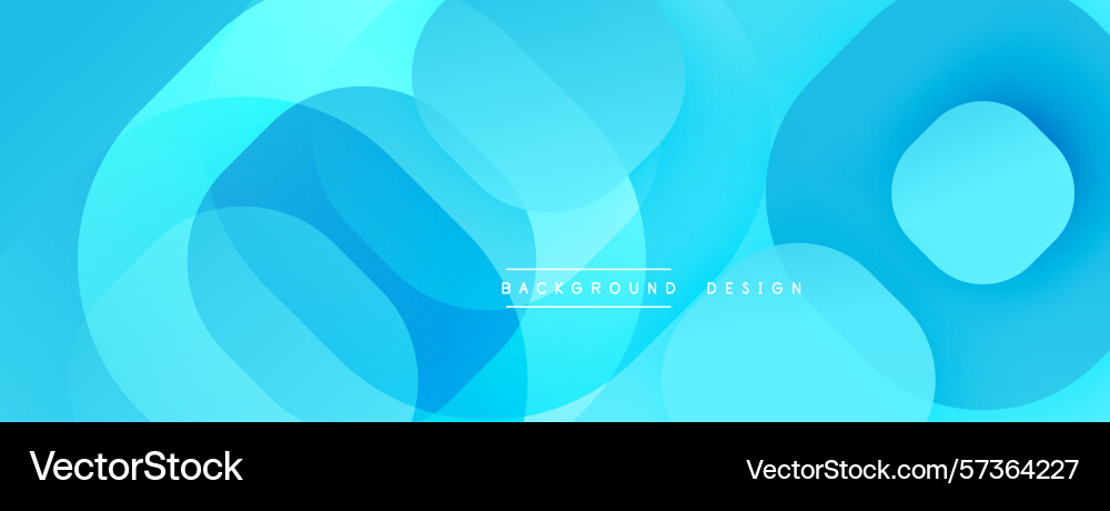 Abstract blue layers create flowing dynamic Vector Image