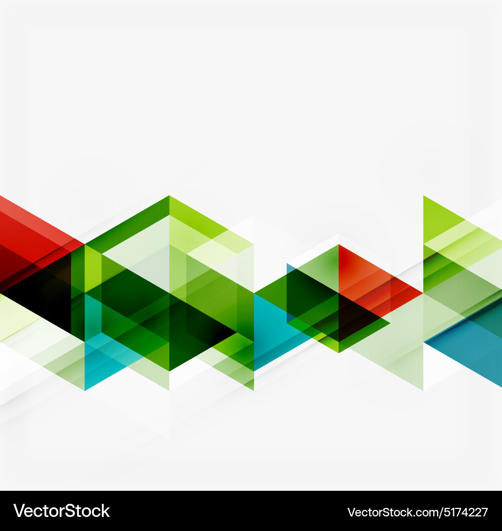 Abstract geometric background modern overlapping vector image