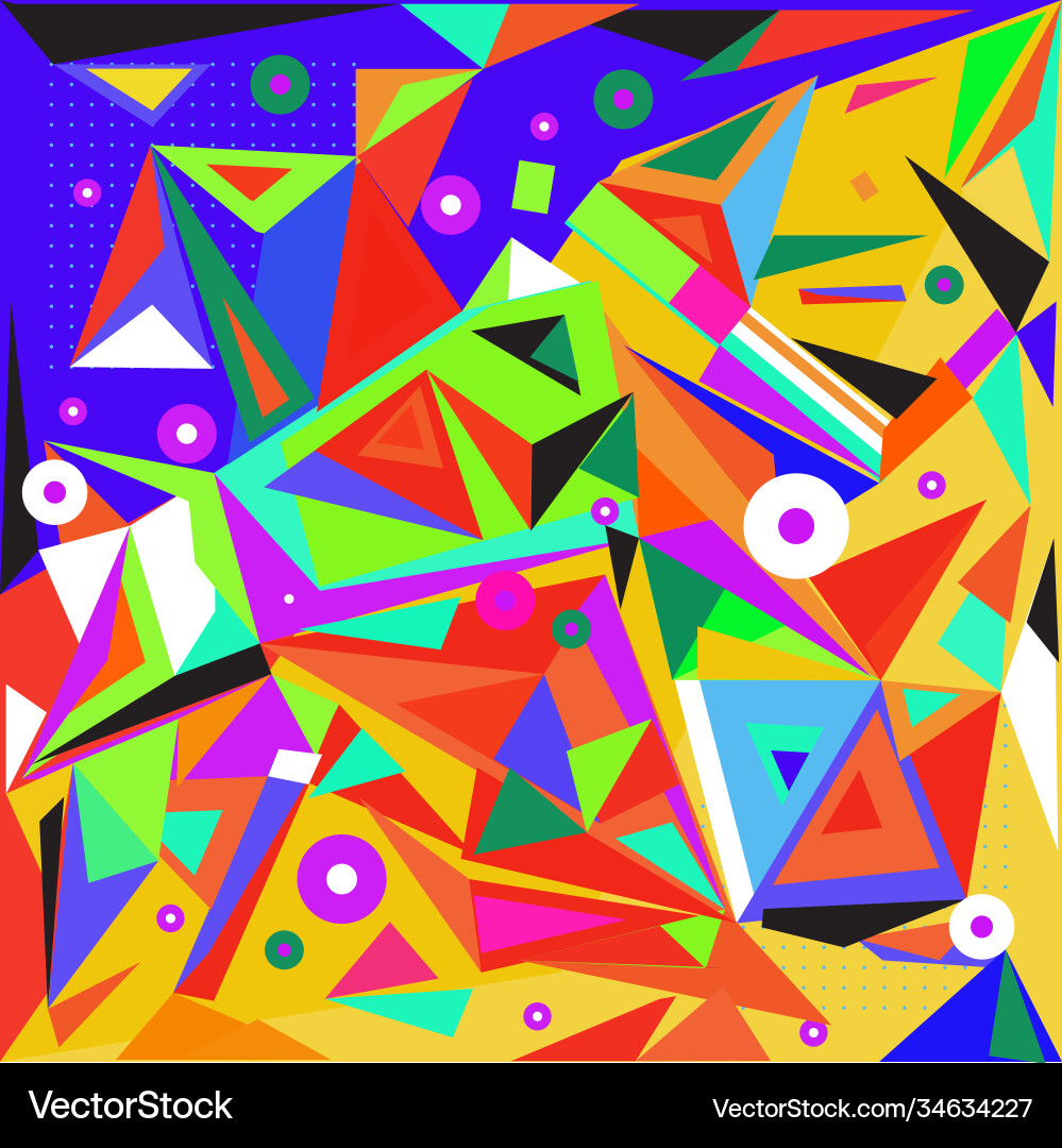 Abstract modern triangles background pattern Vector Image