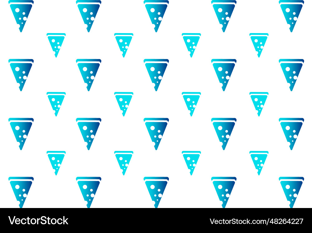 Abstract pizza slice pattern background vector image