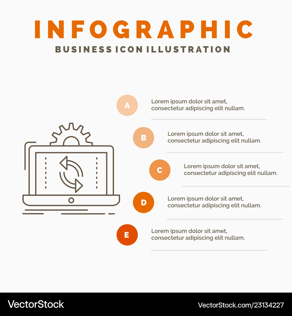 Data processing analysis reporting sync vector image