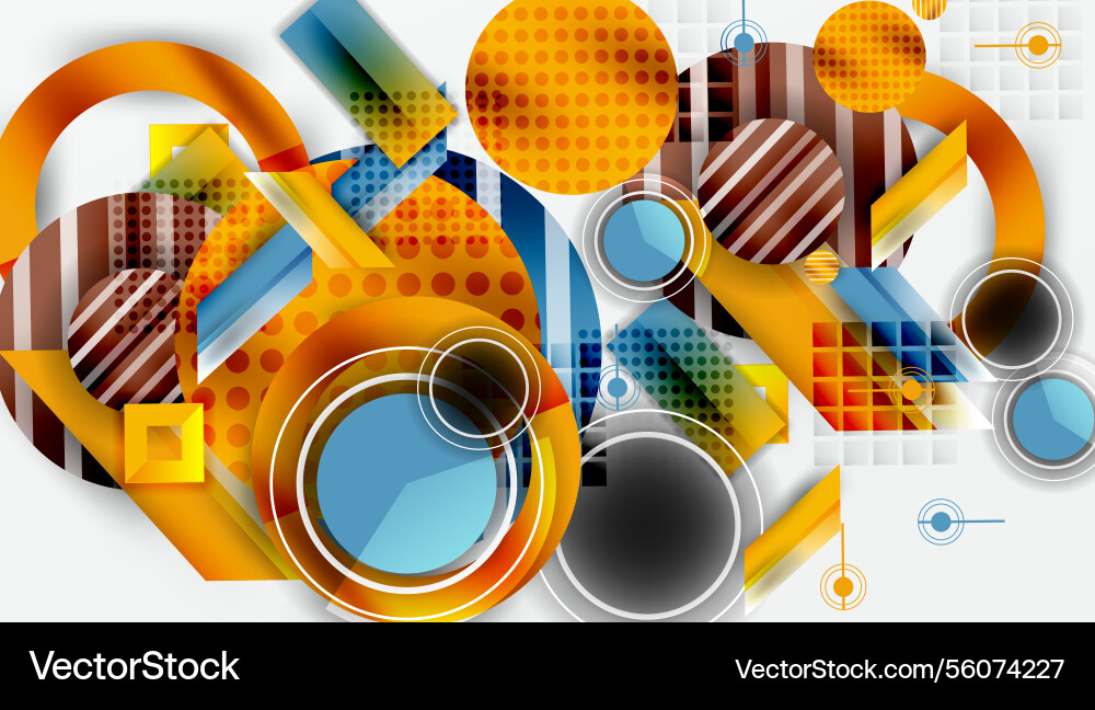 Dynamic complex geometric abstract background Dynamic complex geometric abstract background Vector Image