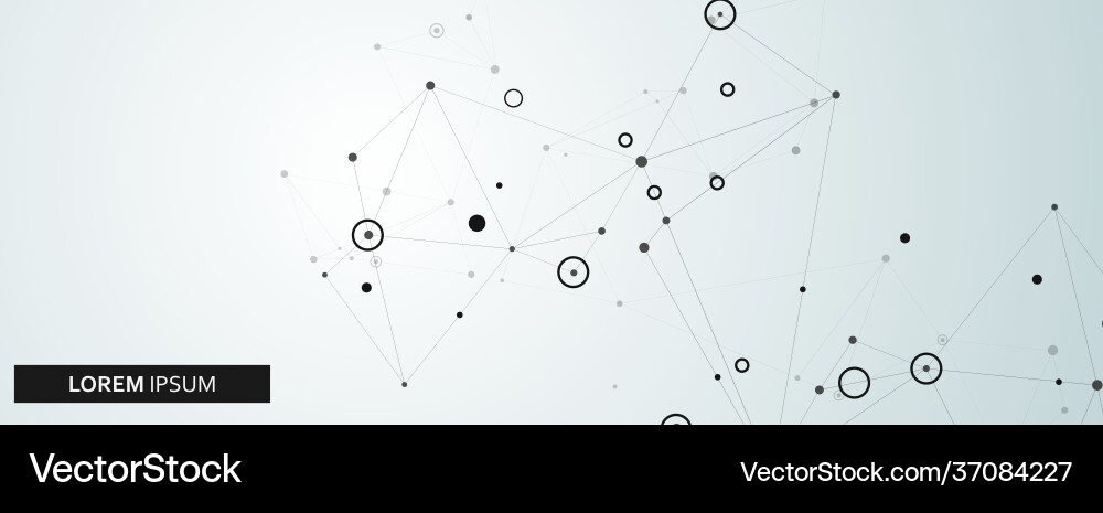 Global Network Connection Technology Vector Image