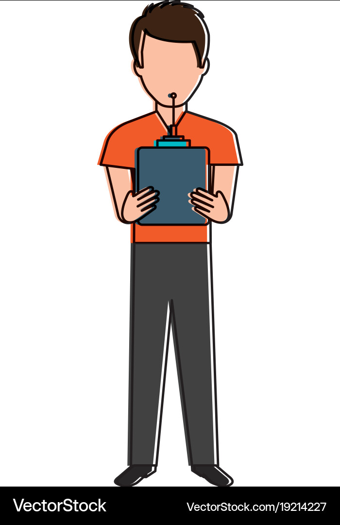 Man with drone remote control vector image