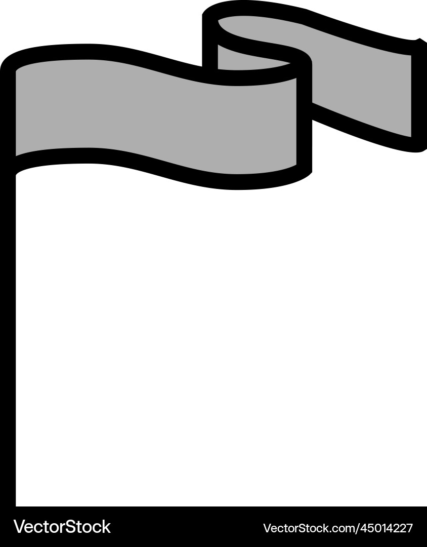 Pole flag web color icon Vector Image