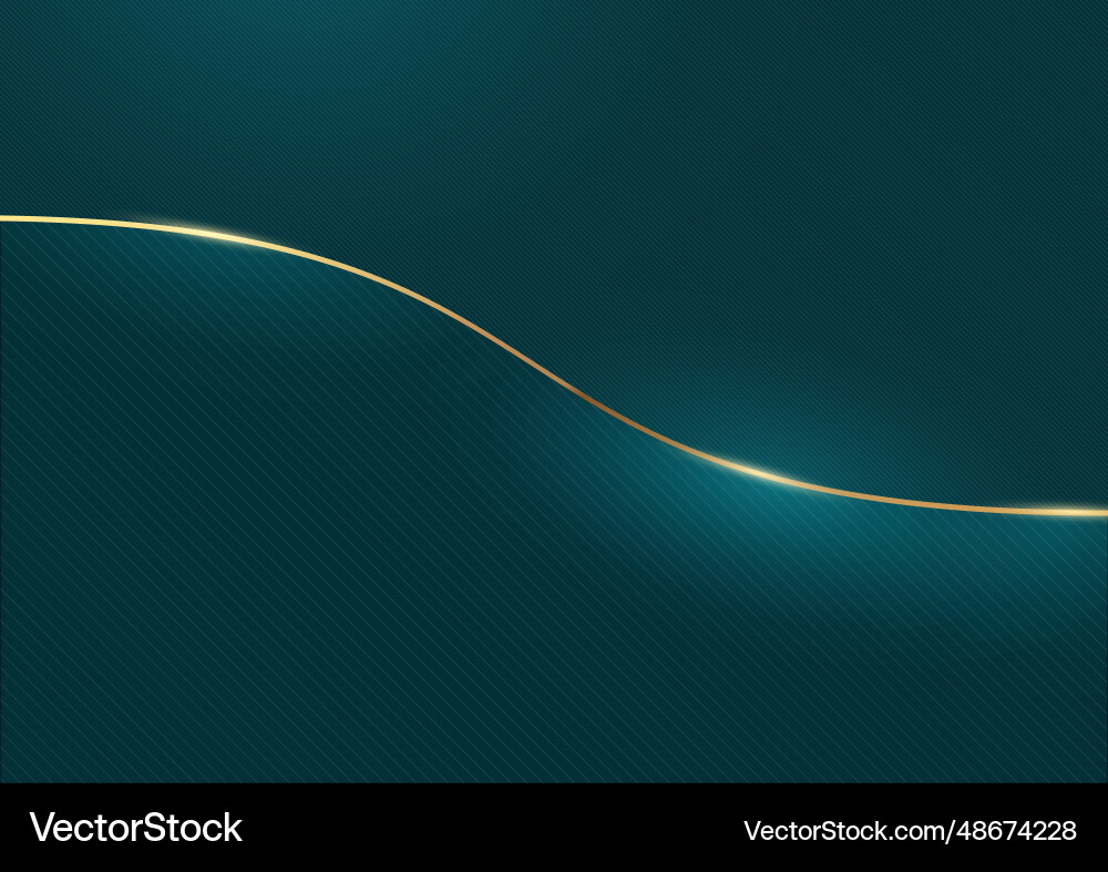 Abstract dark green background with line pattern Vector Image