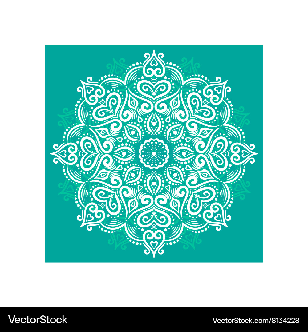 Color circular pattern round kaleidoscope Vector Image