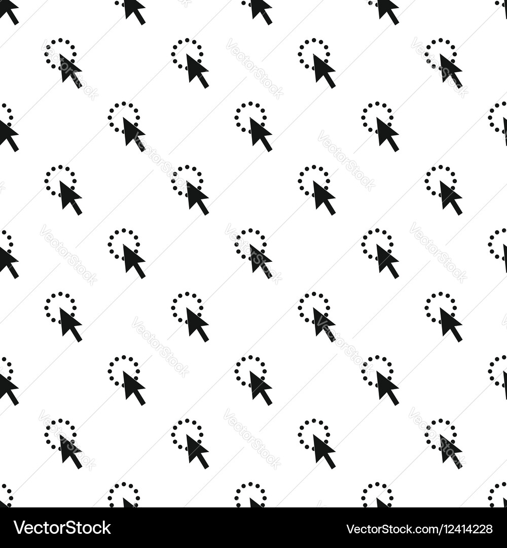 Computer cursor waiting pattern simple style vector image