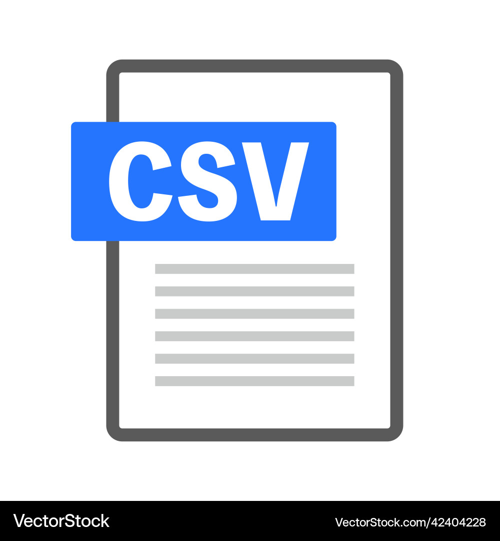 Csv-Dateisymbol von Import und Export Csv-Dateisymbol von Import und Export vektorbild