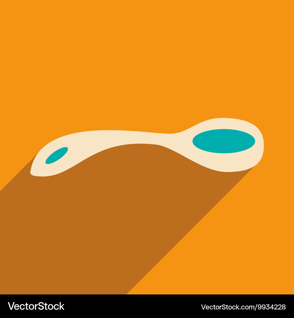 Flat with shadow icon and mobile application tea vector image