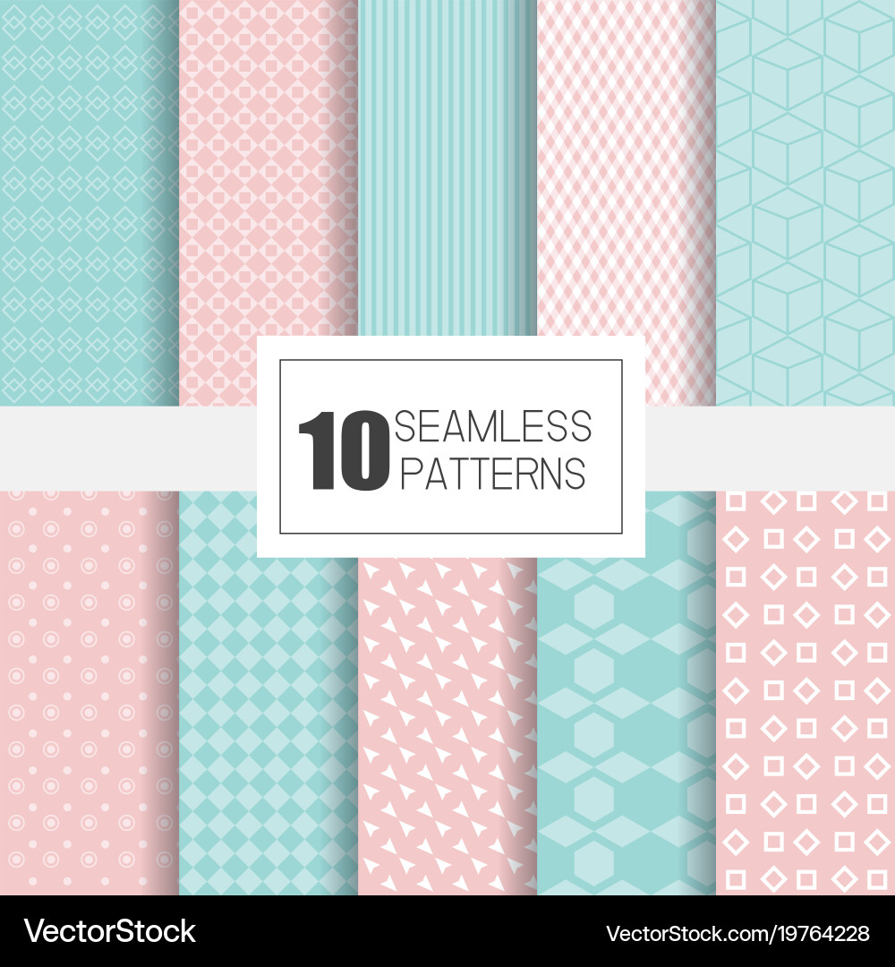 Geometric Pattern Collection vector image