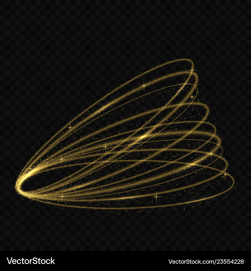 Light tracing effect Vector Image