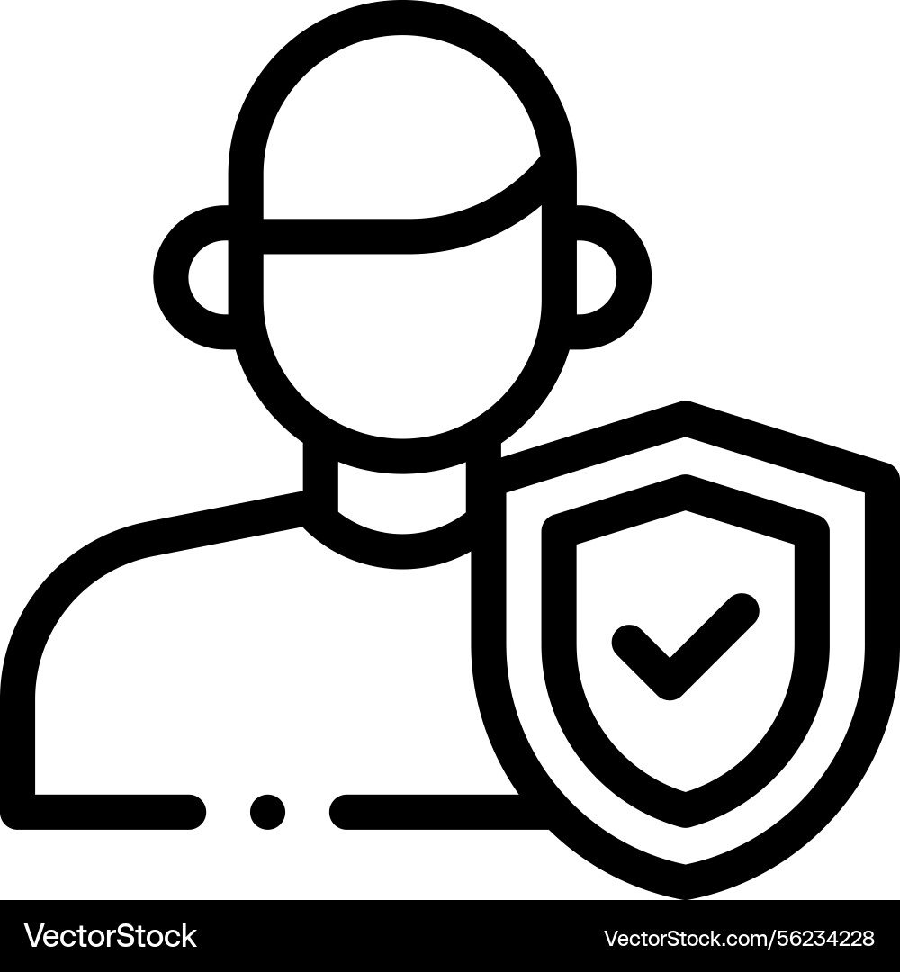 Personal computer icon thin linear style design Personal computer icon thin linear style design vector image