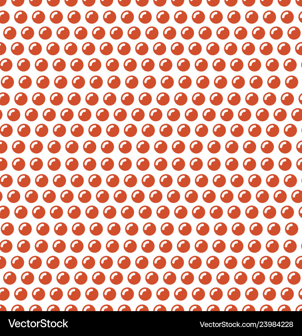 Red fish caviar in a wave rows seamless pattern Red fish caviar in a wave rows seamless pattern vector image