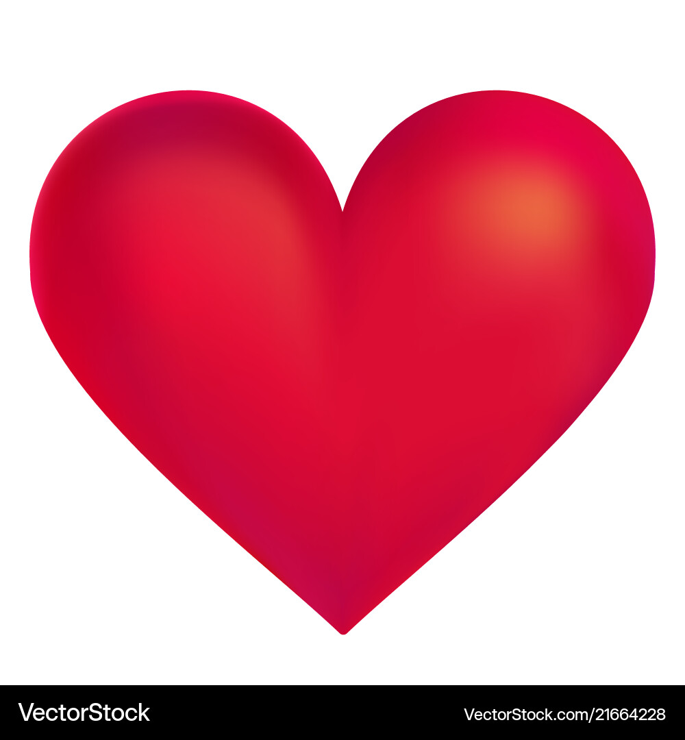 Red heart Red heart vector image