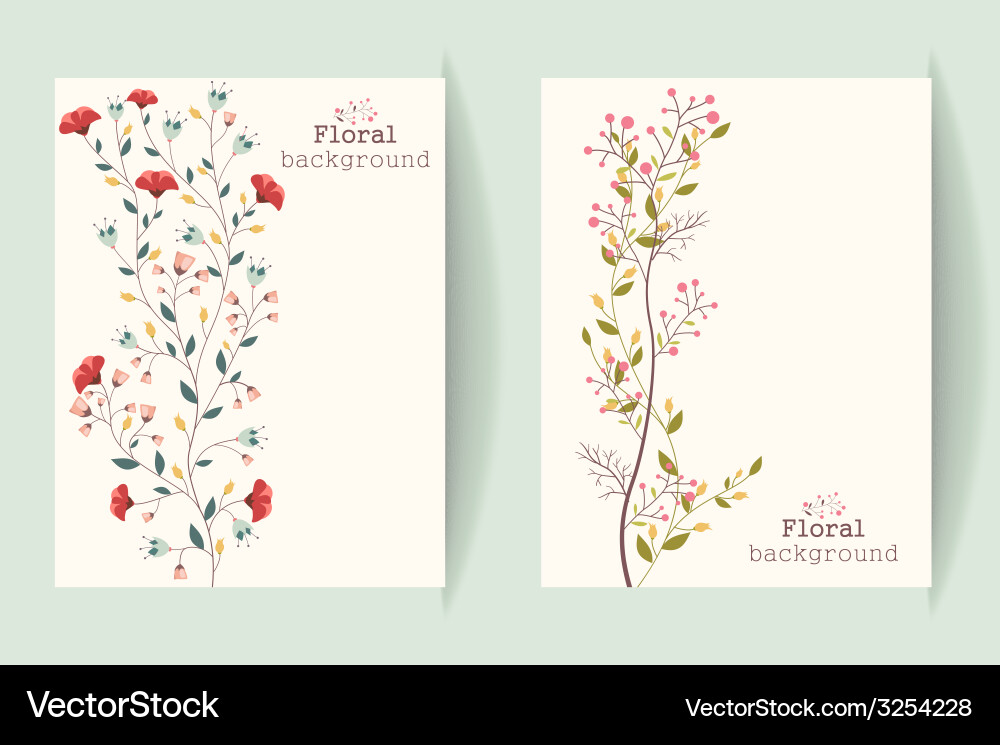 Retro flower background Royalty Free Vector Image