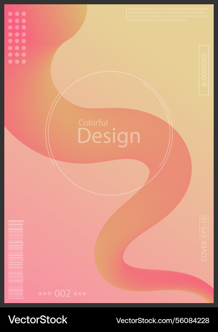 Three-dimensional 3d gradient line designa Vector Image
