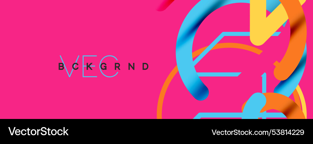Abstract background circles and colorful round Vector Image